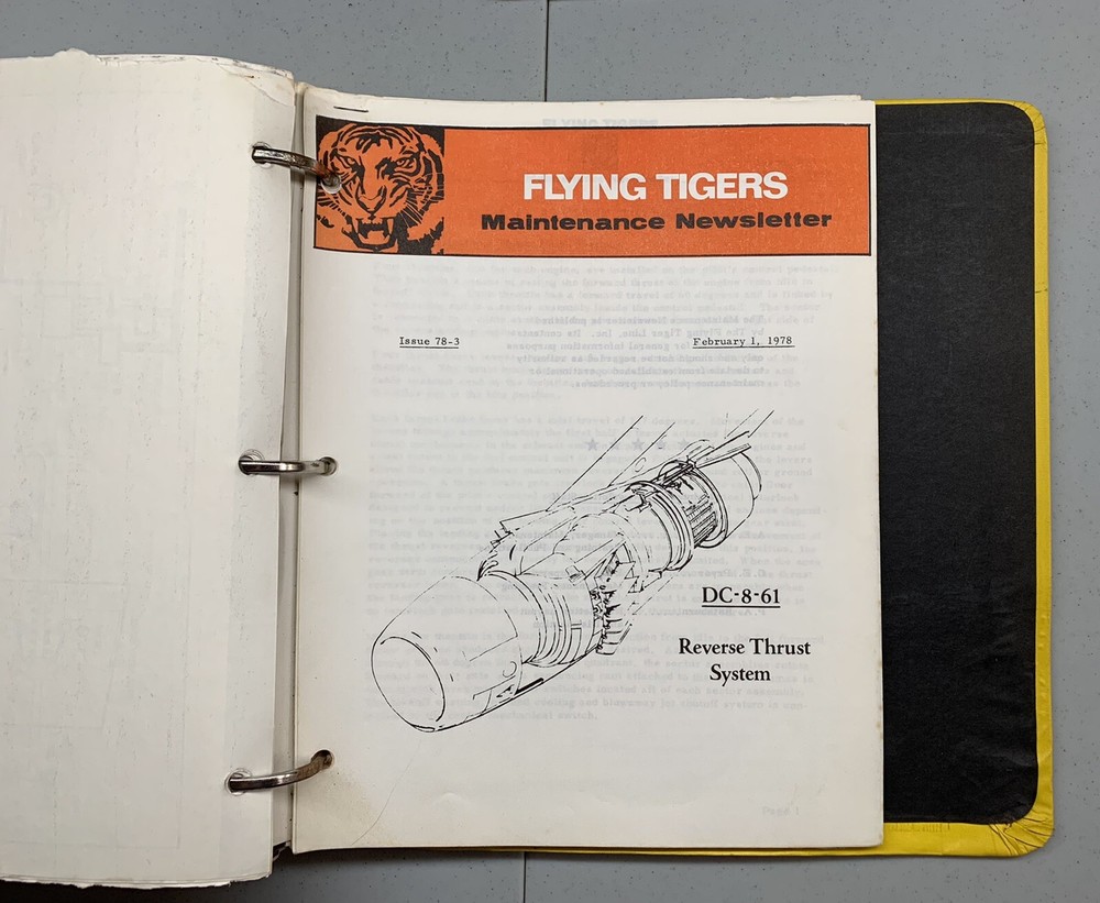 Flying Tiger Line McDonnell Douglas DC-8-63 Study Guide 1977