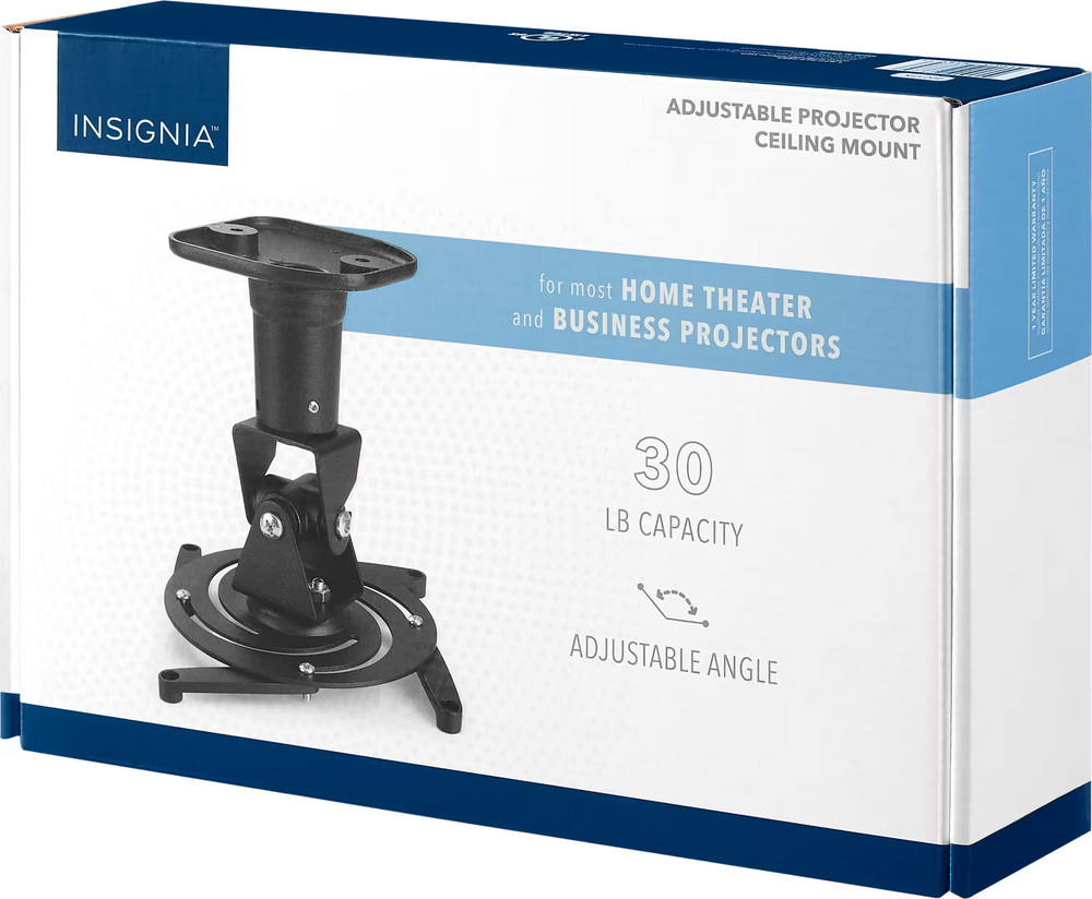 Insignia- Universal Projector Ceiling Mount - Black