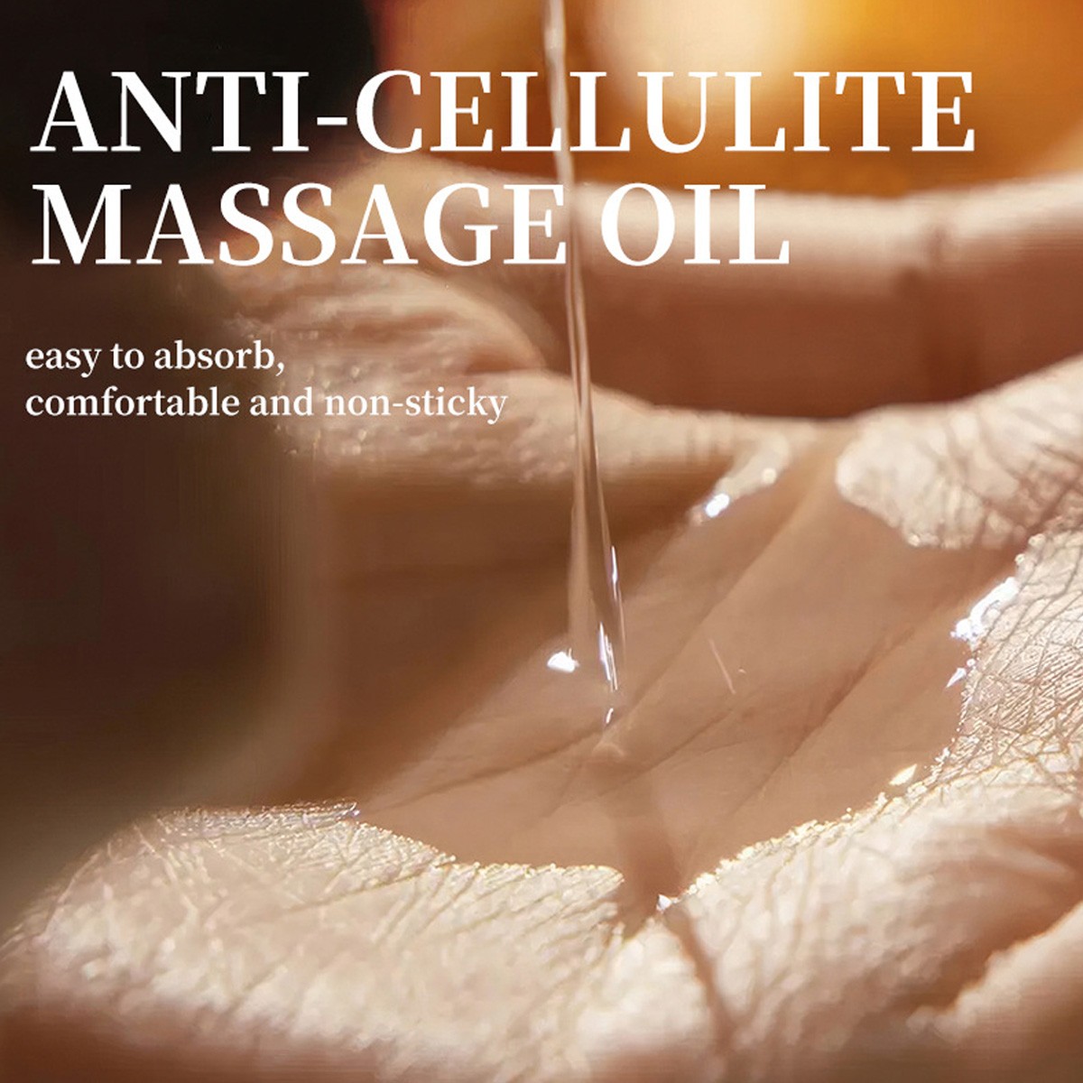 Anti Cellulite Massage Oil Infused with Collagen and Stem Cell Skin Tightening ~