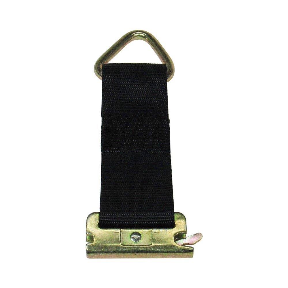 Pit Posse E-Track Strap D Ring Anchor Tie Down w/ Spring Adapter - Secures Cargo