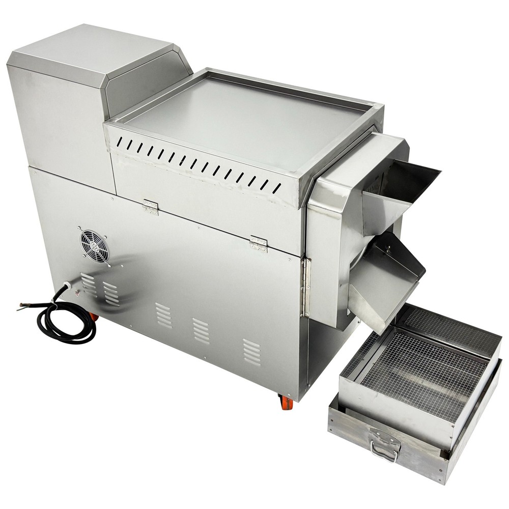 220V Electric Coffee Bean Nut Roaster Roller Type Roasting Machine 27.5Lbs