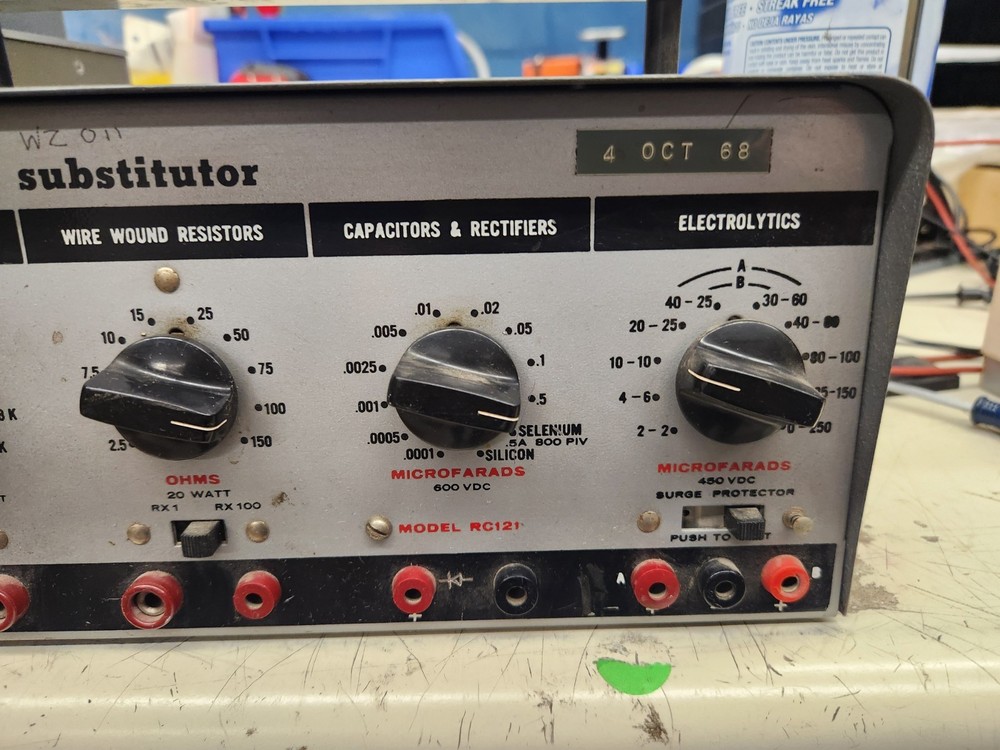 Vintage Sencore Substitutor RC121 Test Unit