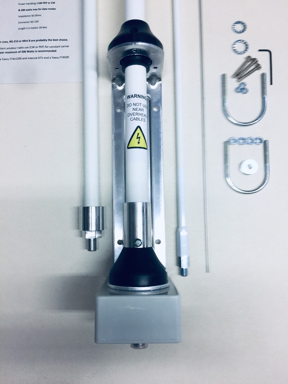 SE HF-360 XP 160m to 6m TOP BAND High Power 1kW Vertical Antenna