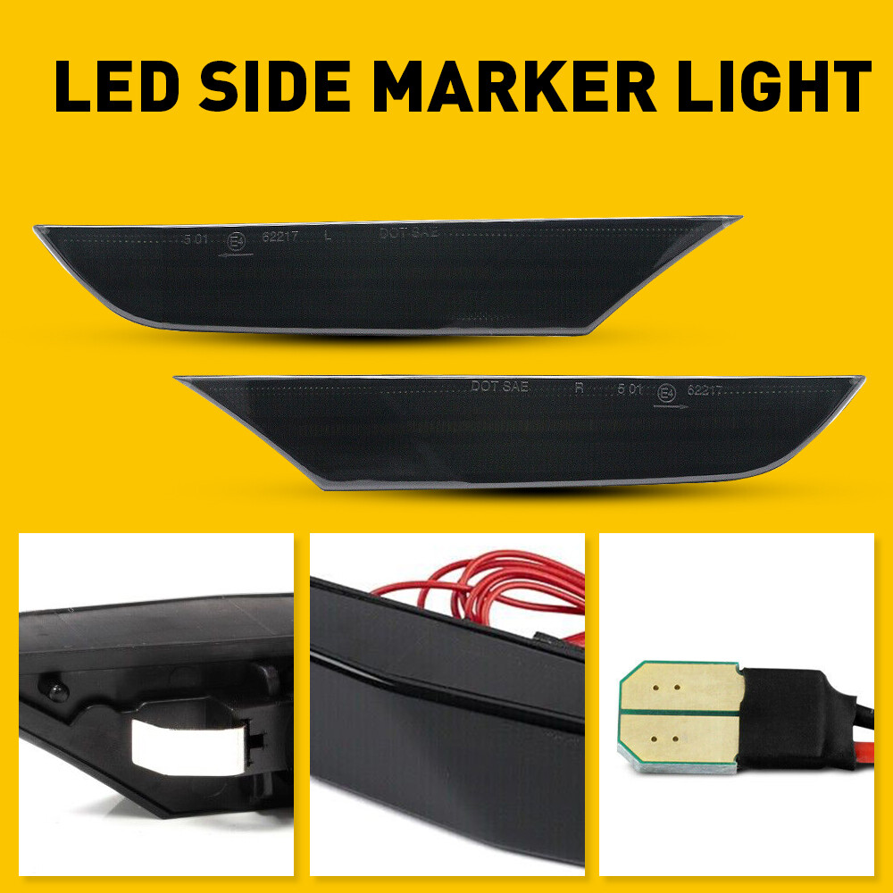 For 2003-2006 Infiniti G35 Sedan Sequential Switchback LED Side Marker Light DRL