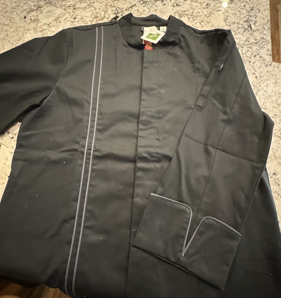 Chef Cooking Jacket Chefwear Medium Teflon New With Tags