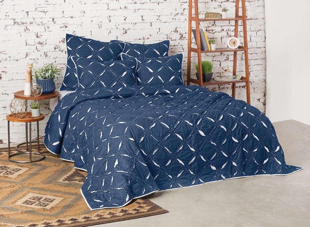 Parker Indigo Queen Quilt