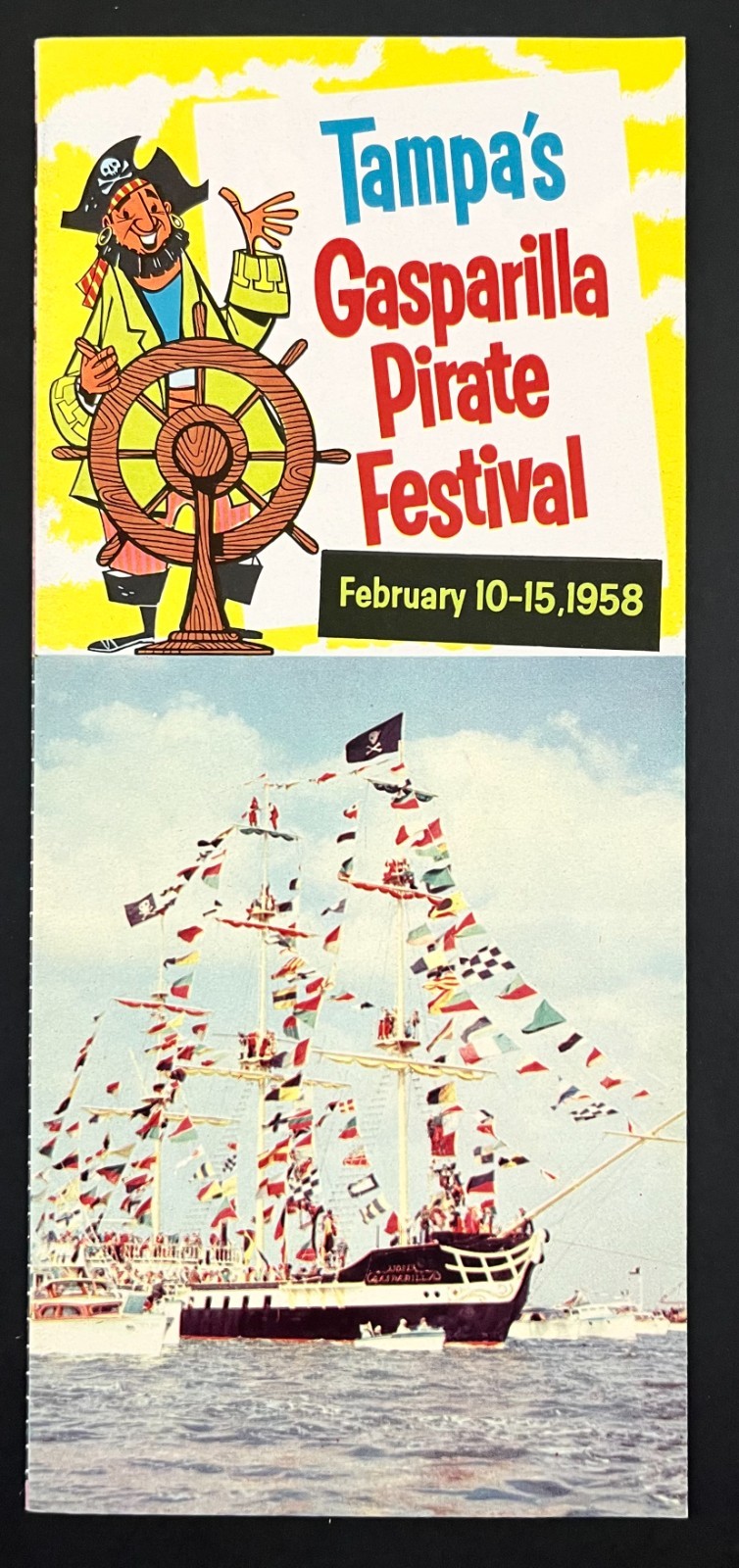 1958 Tampa Florida Gasparilla Pirate Festival Guides Vintage Travel Brochure Lot