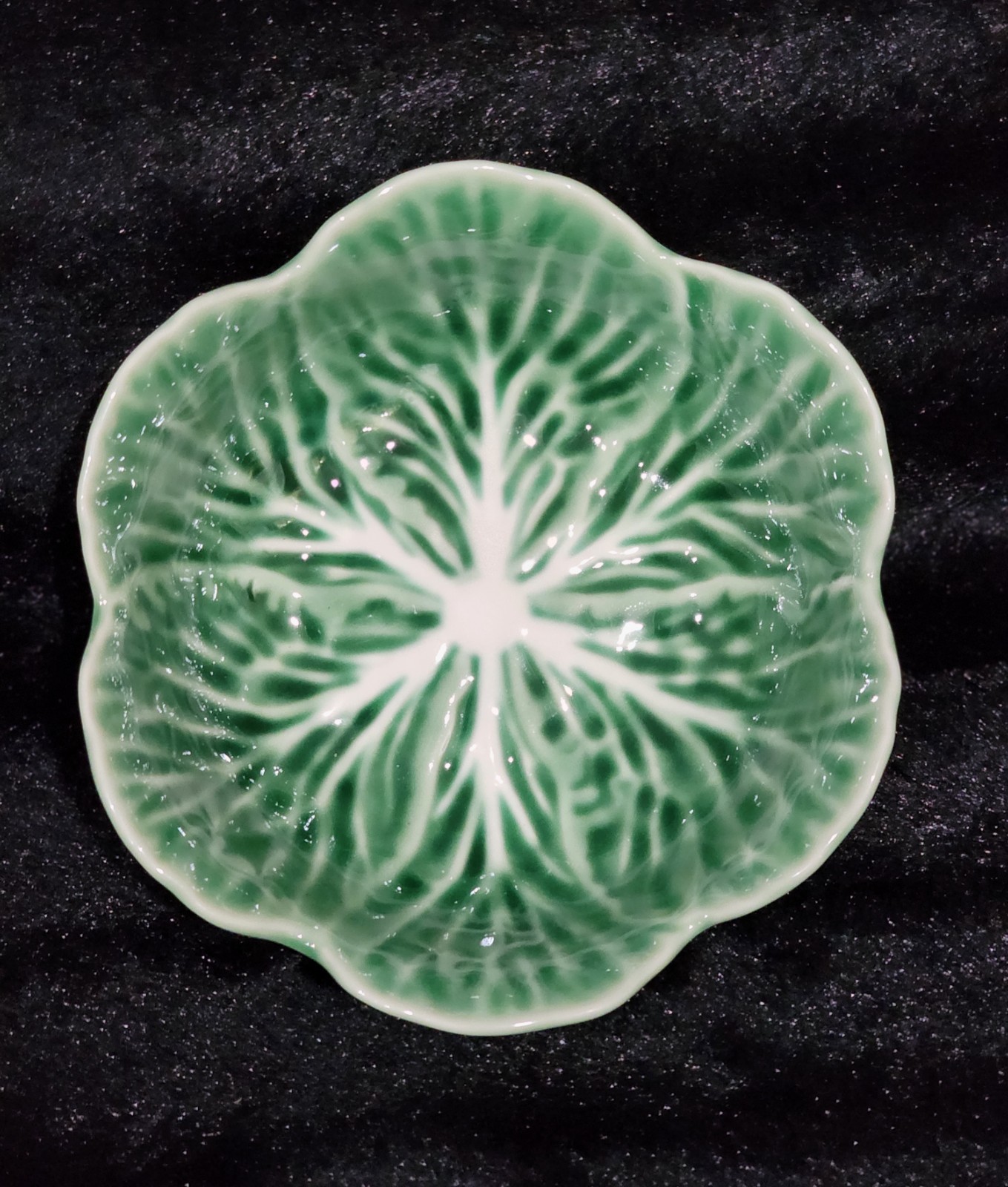 4 Green Cabbage Cereal Bowls Ceramic 6" Hobby Lobby Easter Pinheiro Style NEW