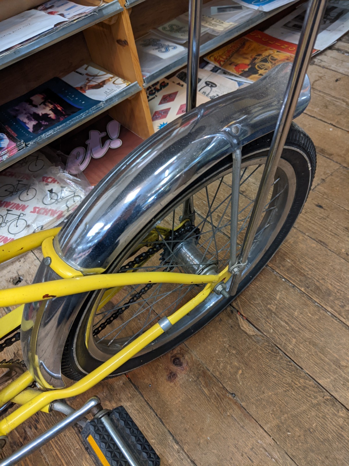 Original HK August 1974 Kool Yellow Schwinn Stingray 20" Single Speed Coaster