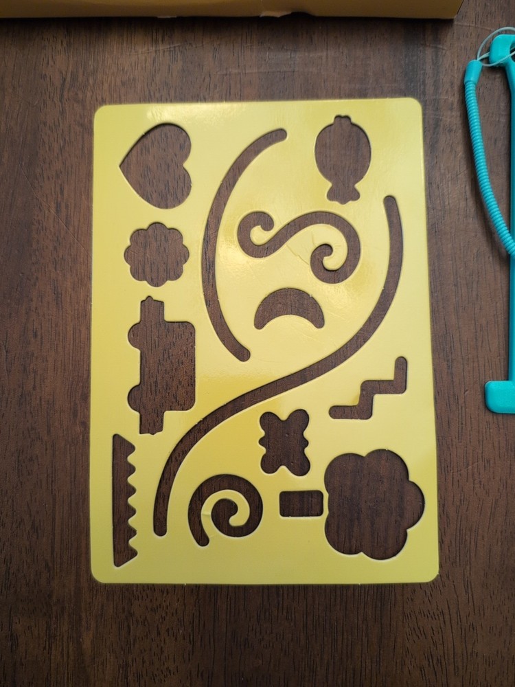 Giggle Scape Rainbow Drawing Board W/ Attached Drawing Pen & Stencils