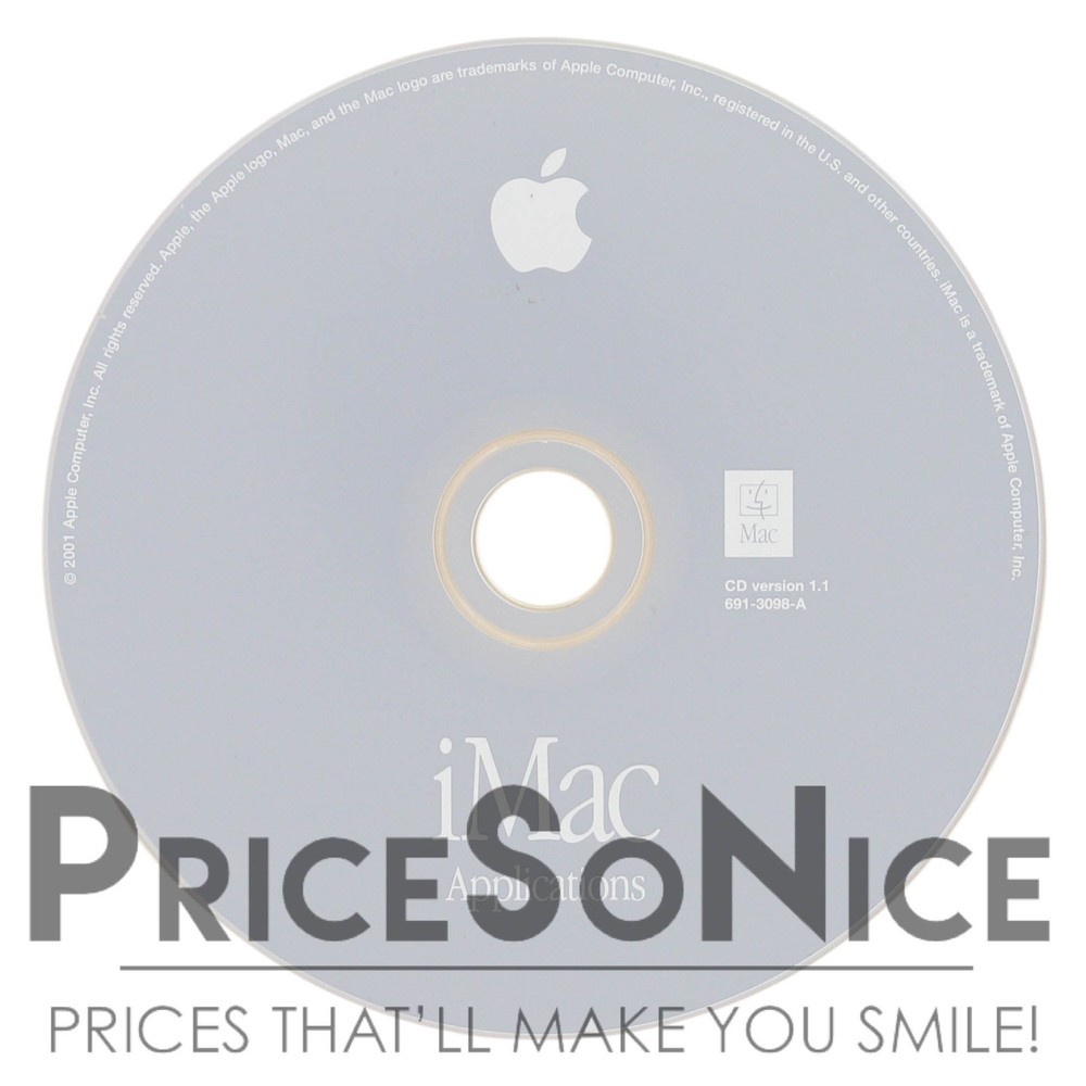 Apple iMac Applications CD – Part Number 691-3098-A