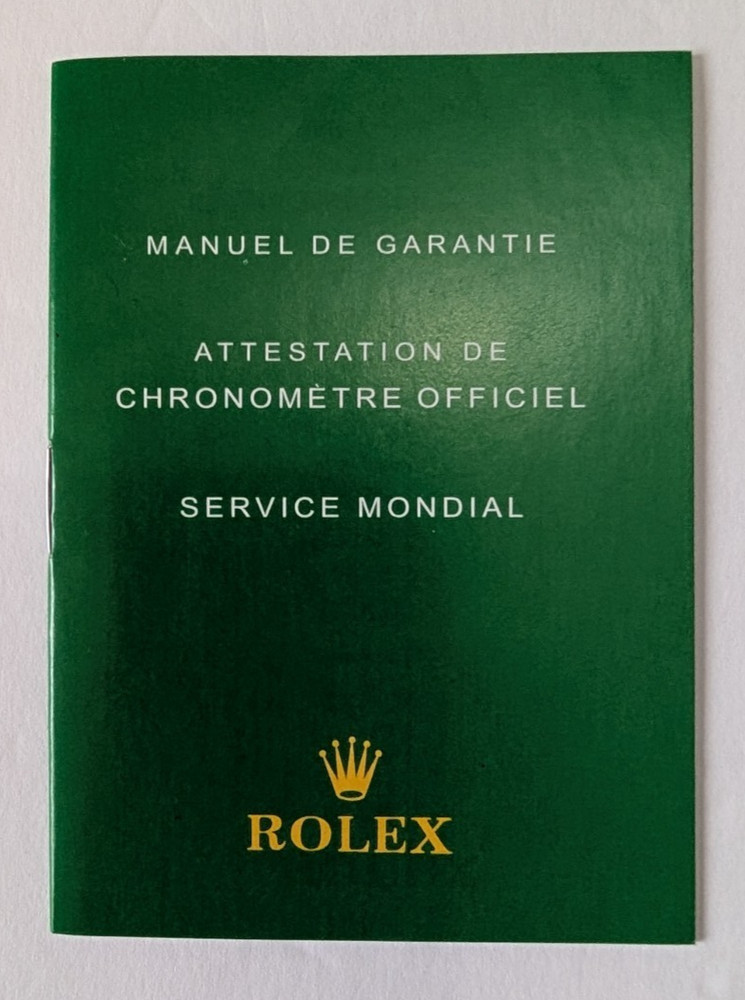 Rolex Papers and Tag
