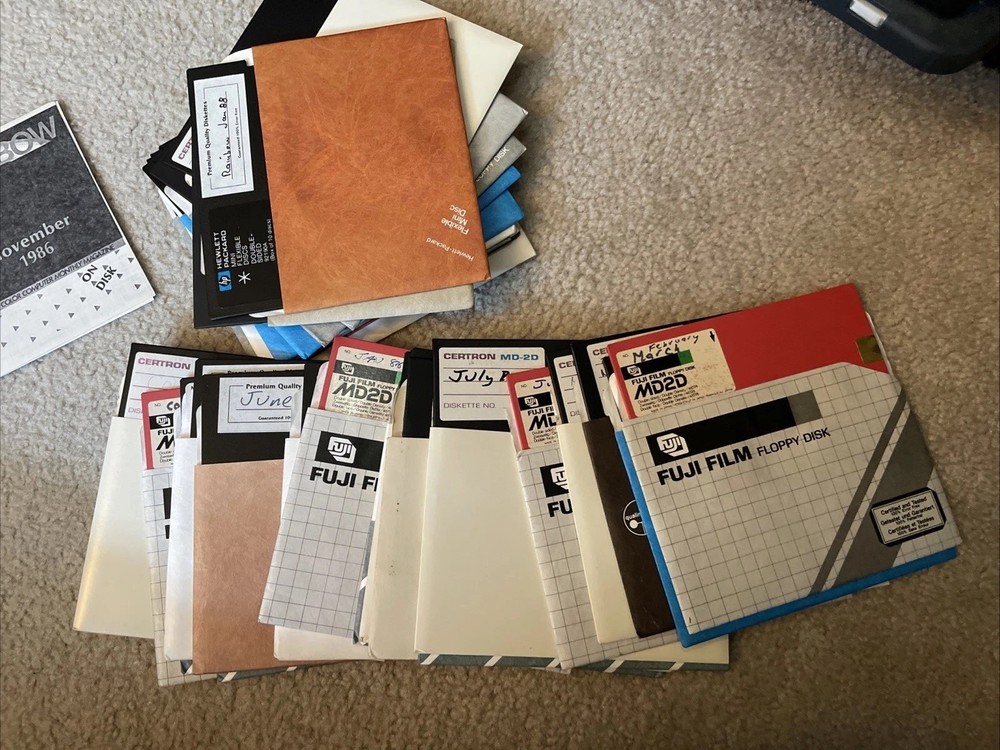 Color Computer 5.25” Floppy Disk Lot Untested, Sold As-is