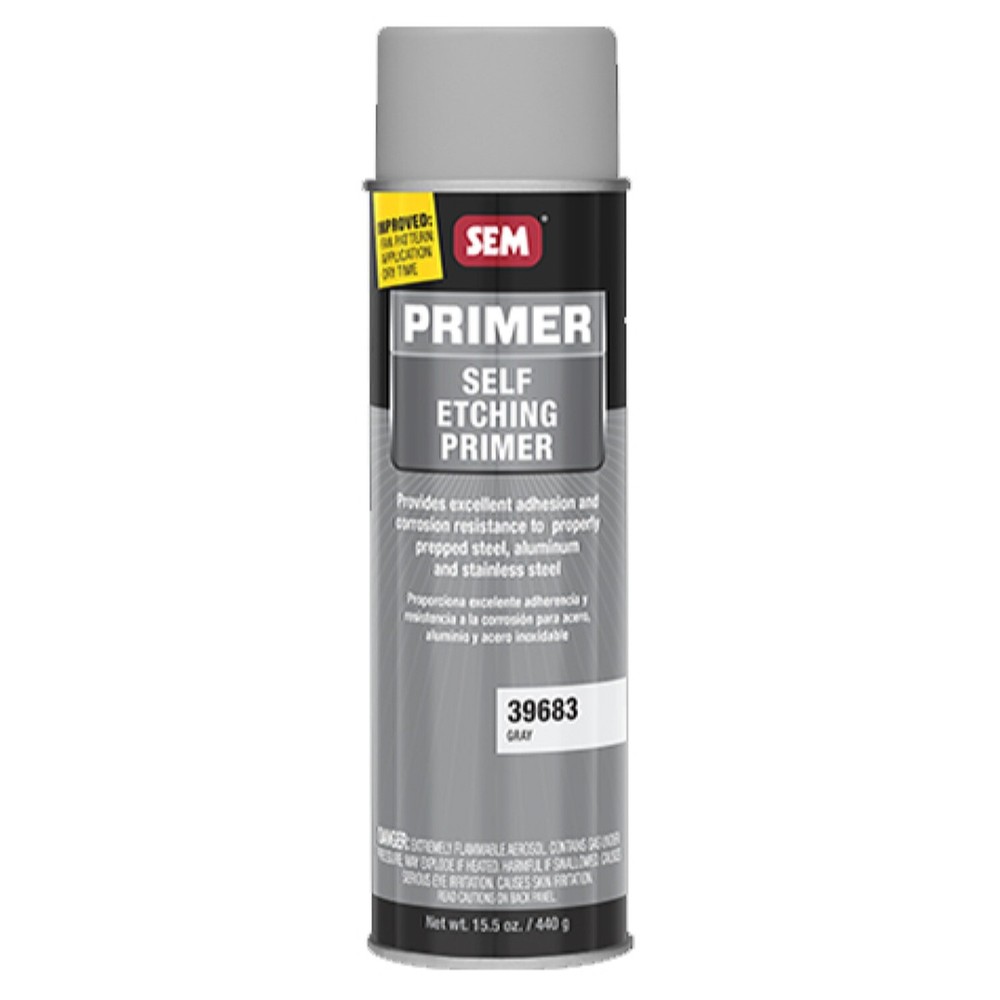 SEM 39683, Self-Etching Primer, Gray, 20oz Aerosol Can, 1ea