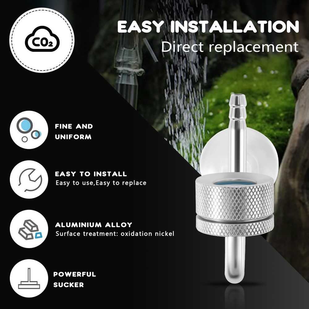 Set CO2 Diffuser Atomizer Regulator Reactor for Fish Tank Aquarium Plant2744
