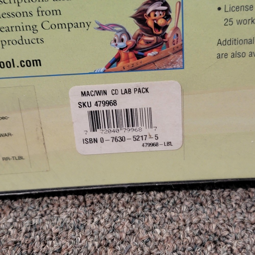 The Learning Company Reader Rabbit Series CD Lab Pack 6 User Mac Win Educational