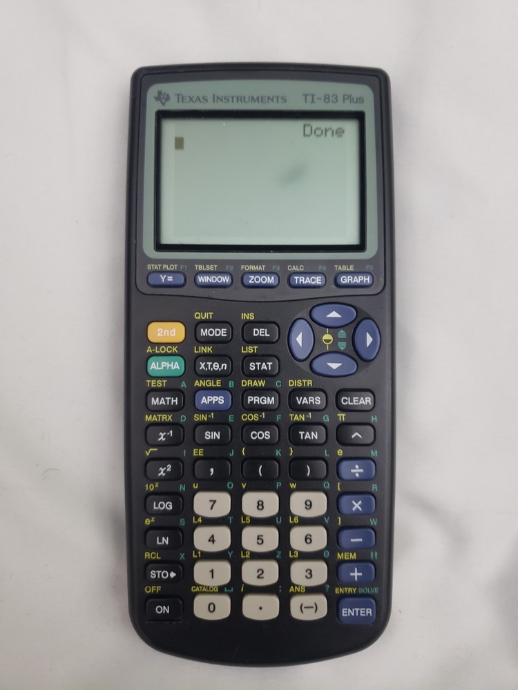 Texas Instruments TI-83 Plus Graphing Calculator - TESTED WORKS - Missing Case