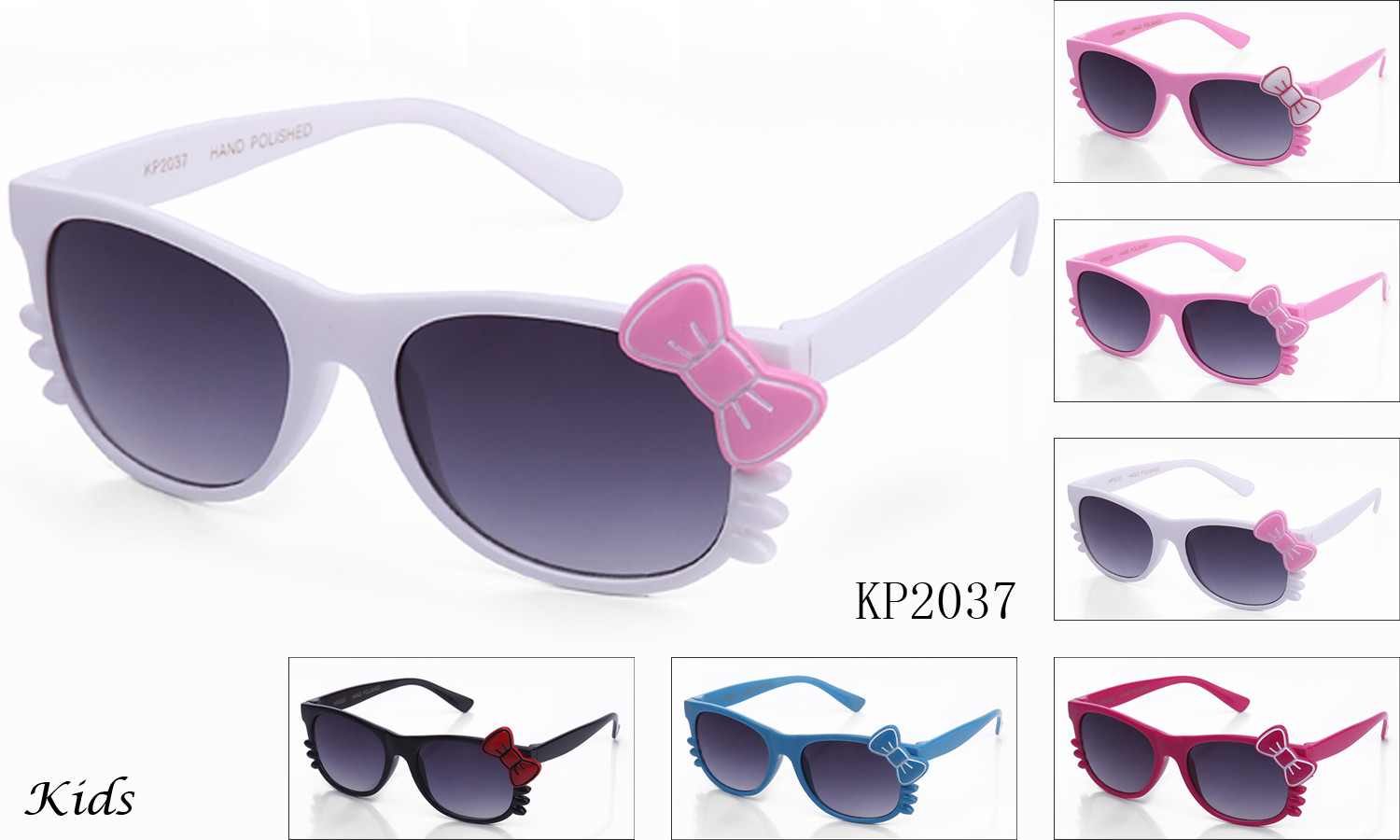 Hello Kitty Kids Sunglasses Cute Baby Girls Boys Glasses UV Protected Lead Free