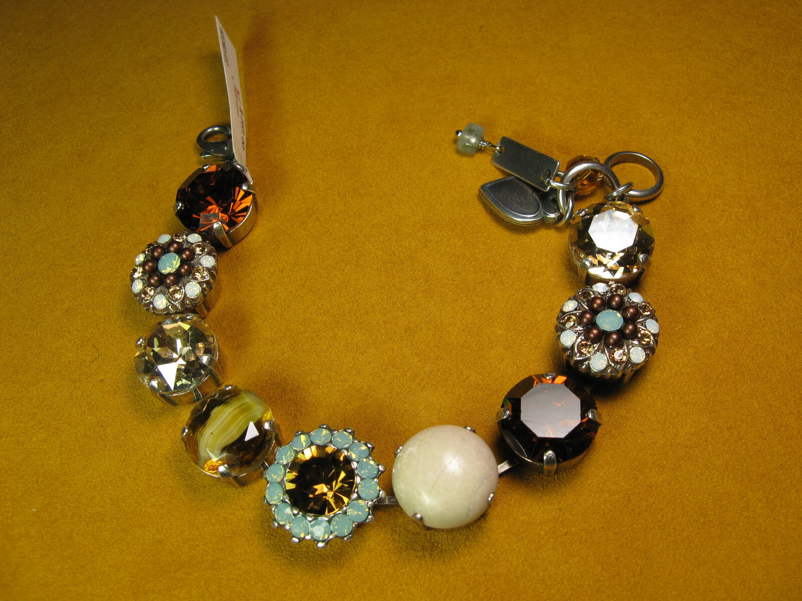 Mariana Jewelry Swarovski Crystal Bracelet Blue Brown Multi