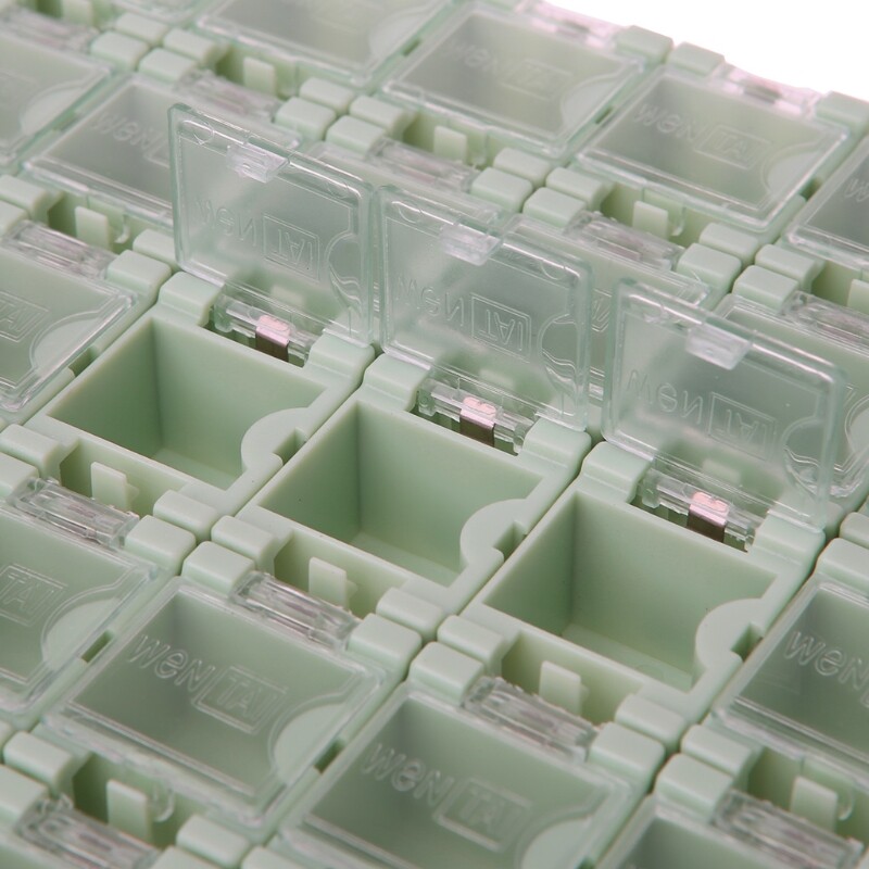 50 Pcs/Set SMT Electronic Component Container Mini Storage Boxes