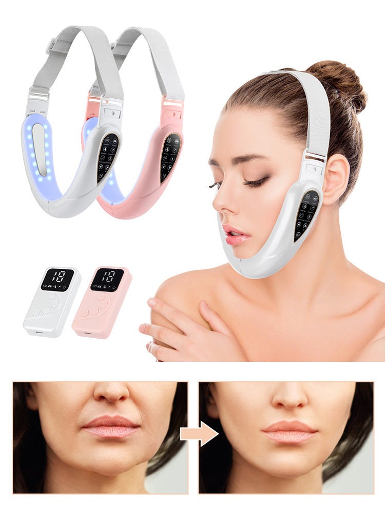 Remote Control Micro Current Color Light Face Slimmer With Five Modes Patch Puls