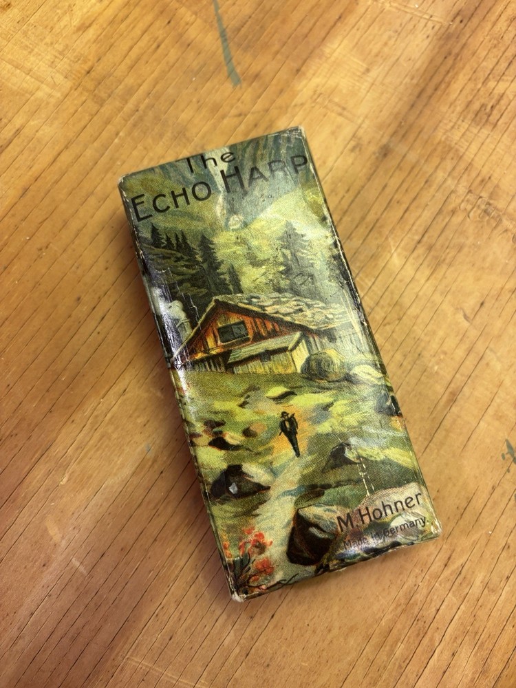 M. Hohner The Echo Harp Harmonica A & D with Original Box and Leaflet