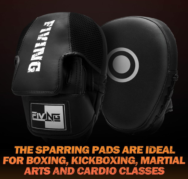 Pro Boxing Focus Mitts Leather Curved Pads for Training