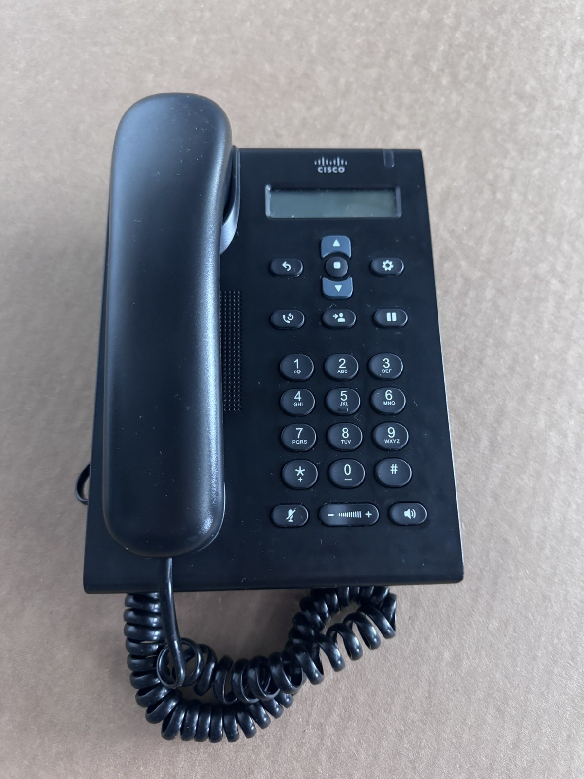 Cisco CP-3905 Unified SIP Phone 3905 Charcoal VOIP Standard Handset Tested