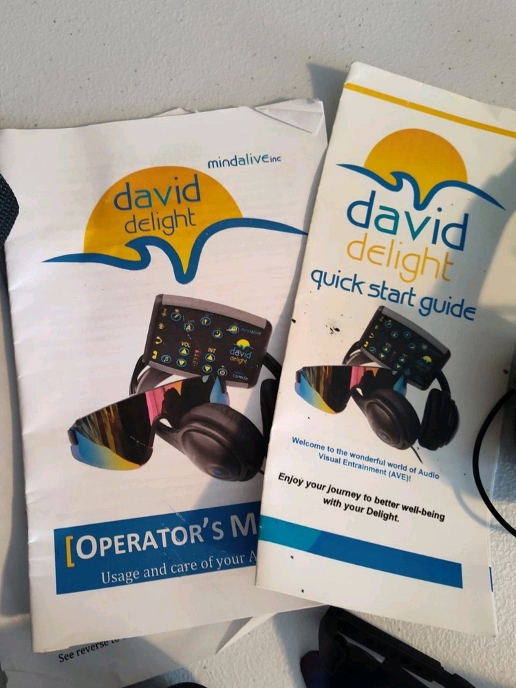 Mind Alive David Delight Light & Sound Therapy Machine TESTED Working