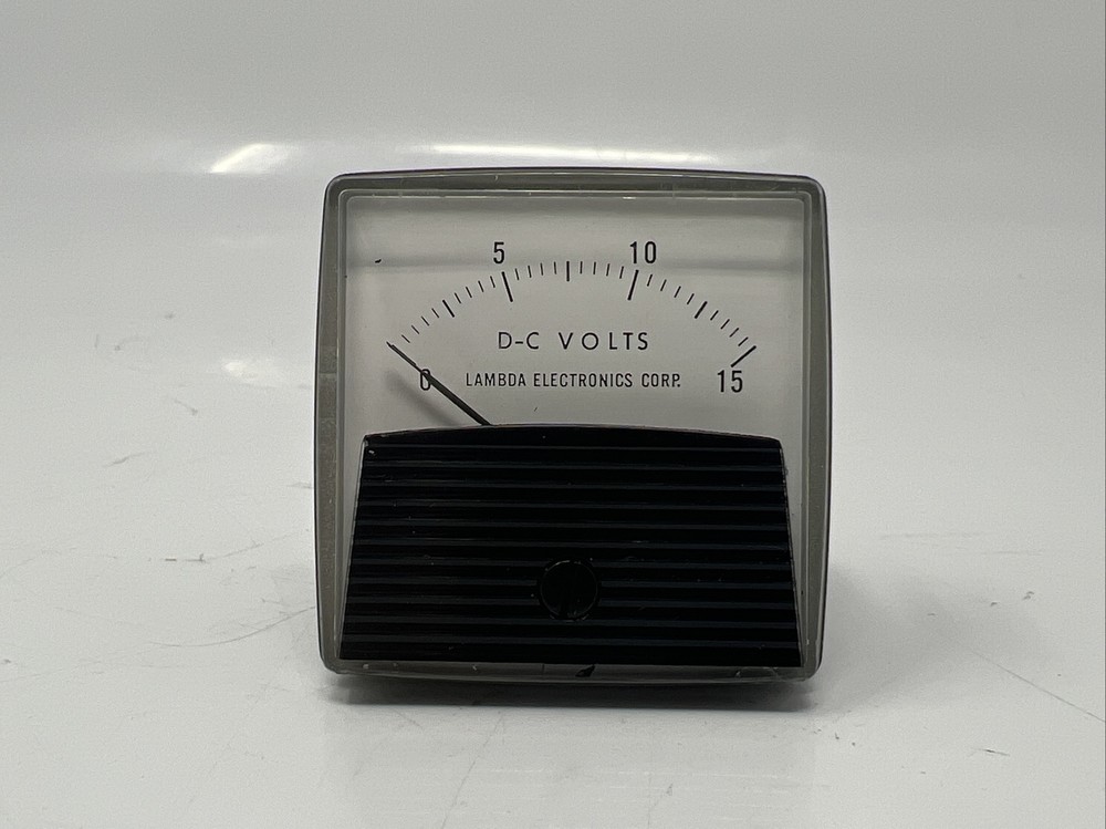 Lambda Electronics CORP DC-Volts Meter Gauge  0-15 EBP-15-046 Working USA Made