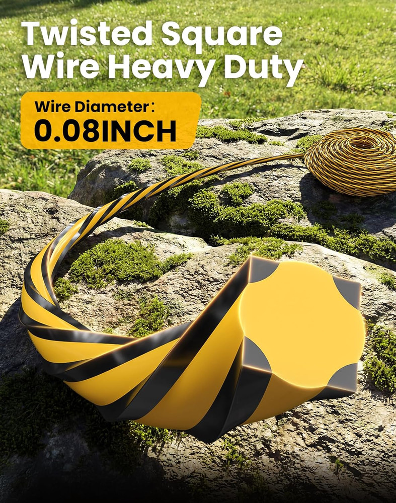 Trimmer String Compatible with DEWALT Trimmer, 0.08-Inch 112FT Twisted String Tr