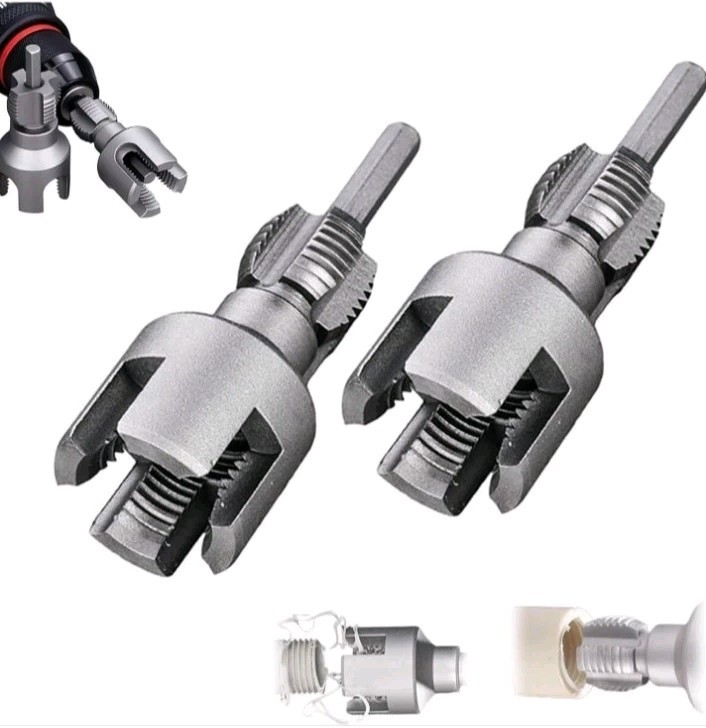 Manual Pipe Threader BSPT 1/2" & 3/4" Integrated Internal & External Tool