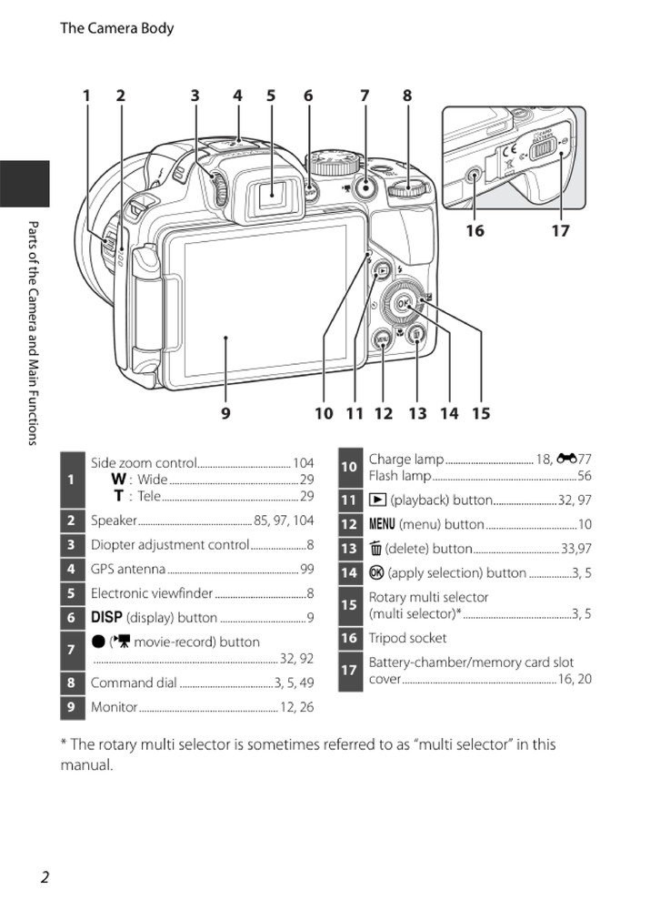 Nikon CoolPix P520 — User Reference Manual — 1/2 Size, 5.5" x 8.5" Small Compact