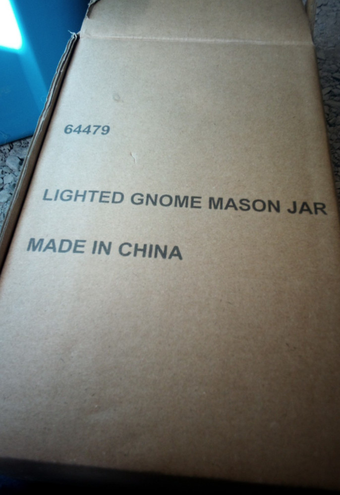 Lighted Gnome Mason Jar