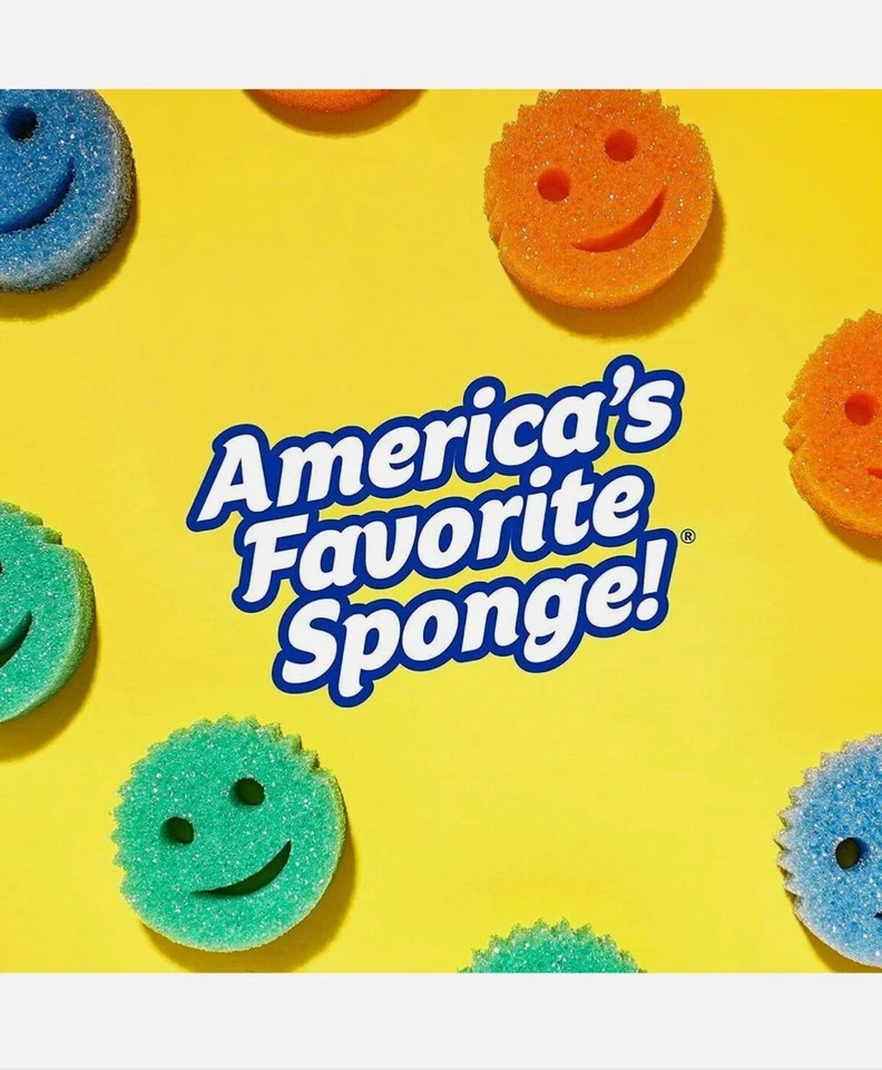 Scrub Daddy Colors Flex Texture Scrubber Sponges, 8 Pack