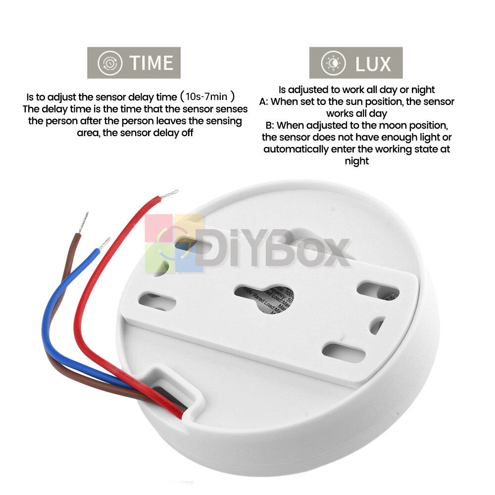 AC85-265V Smart Human Infrared Sensor Switch PIR Motion Ceiling Sensor Switch