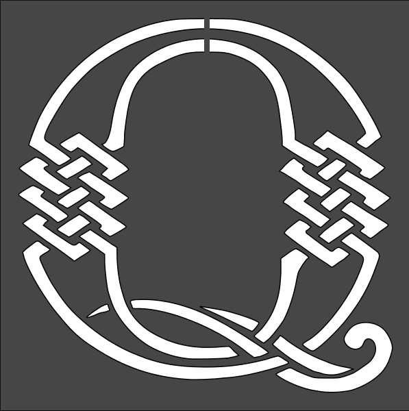 12"x12" Clear Plastic Stencil - Letter/Initial Q (SA1097)