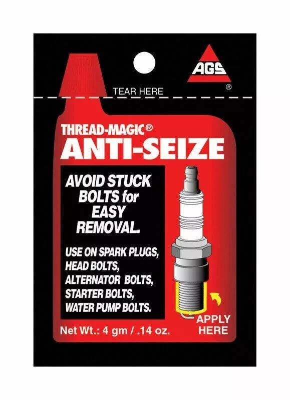 AGS Thread-Magic Anti Seize Lubricant 0.14oz For Spark Plugs and Many Bolts TMP1