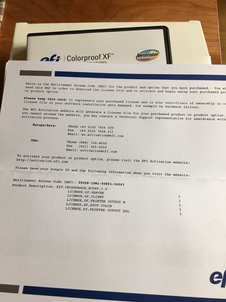 EFI Colorproof XF Rip 3.1