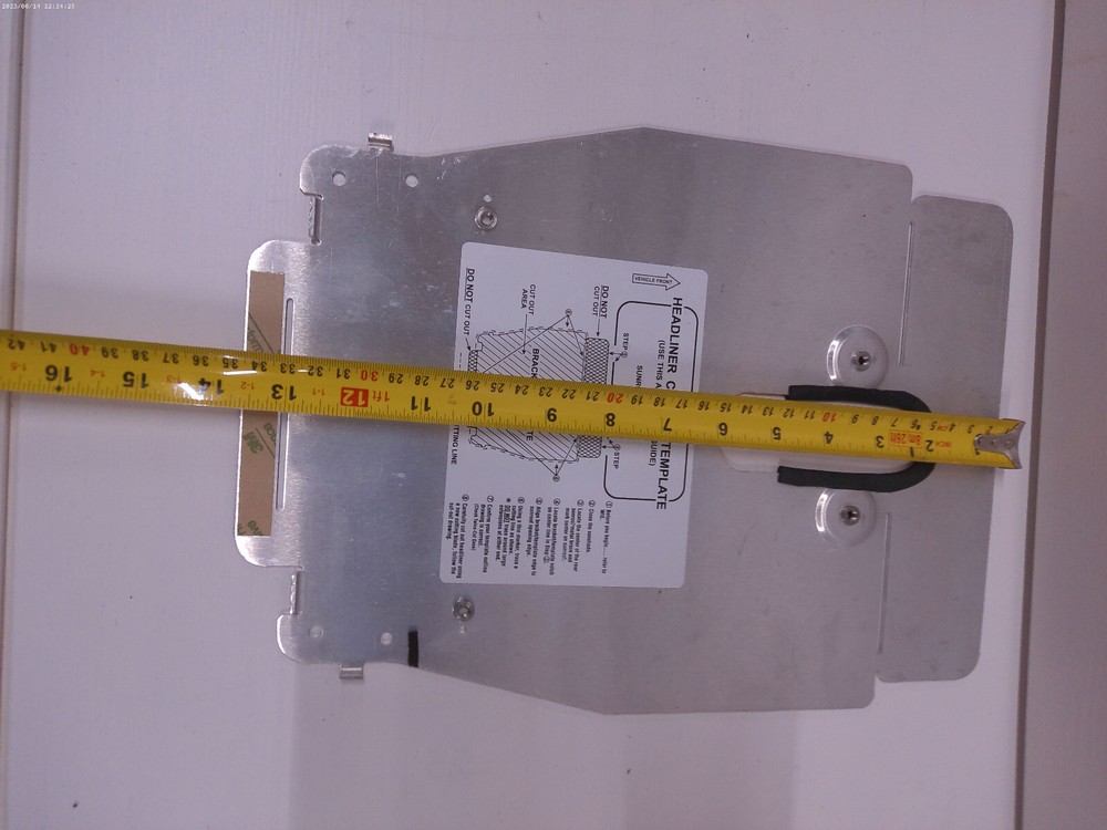 Headliner Cut-Out Template Bracket Template