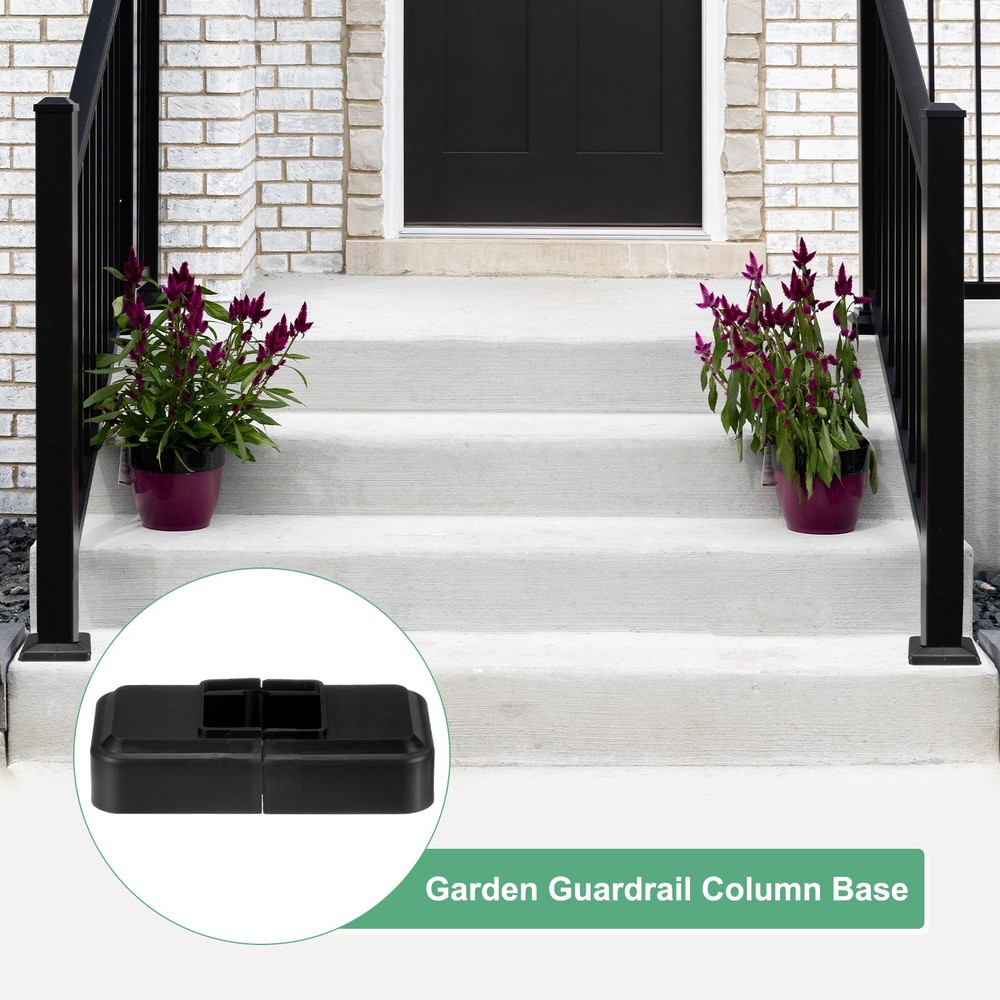 8-Pack Post Base Cover, Internal 1.26"x 1.26" Post Skirt Split Type for Railing