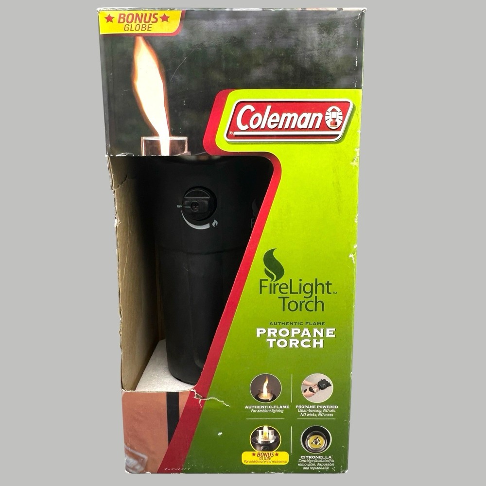 New COLEMAN FireLight Torch Propane Authentic Flame New Ships Quickly