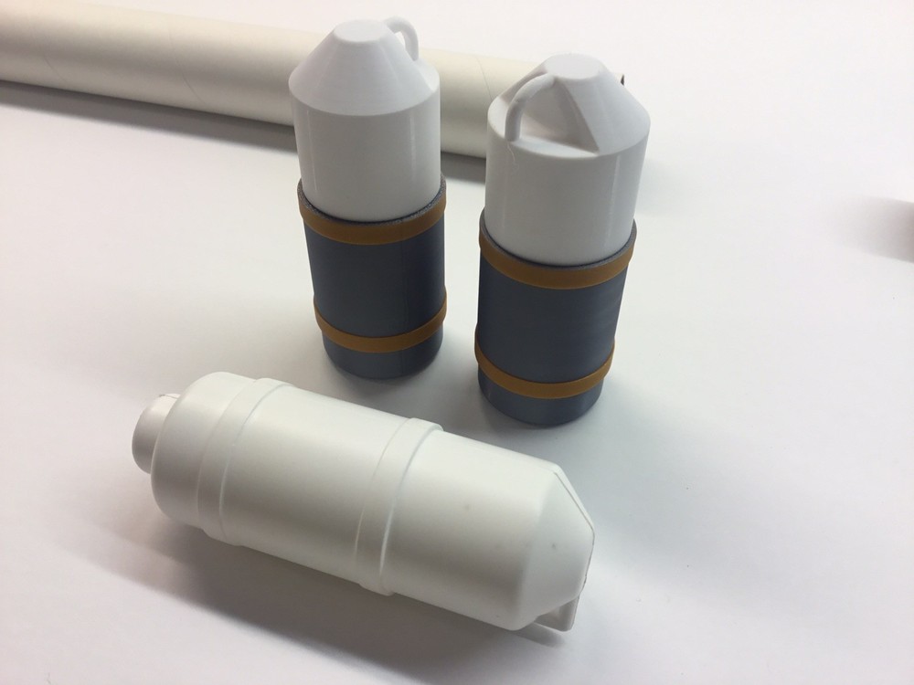 Estes Sidewinder Parachute plug Replacement Pre-painted For Flying Scale Model