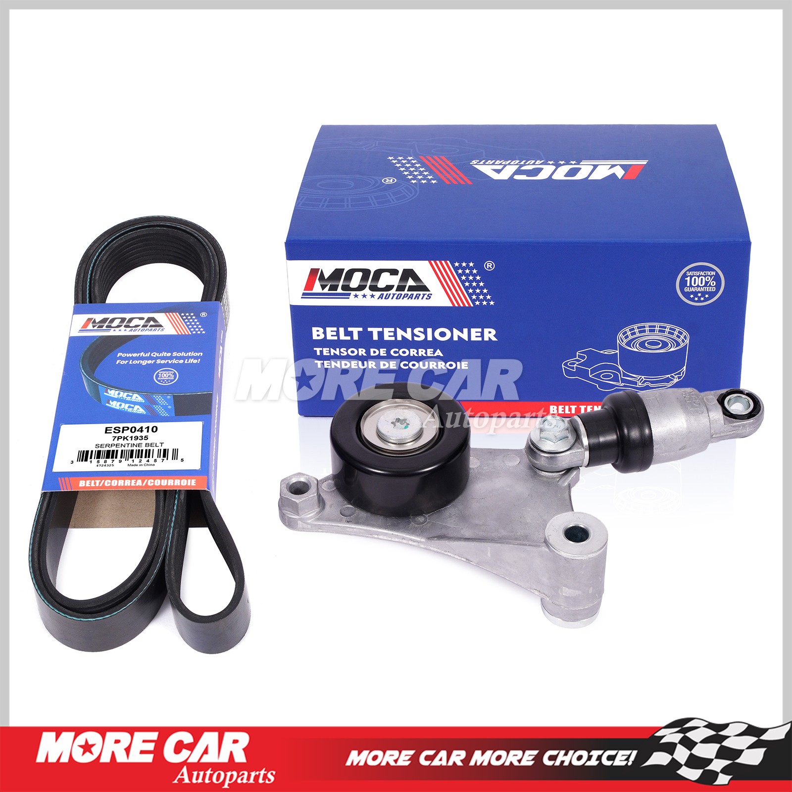 Serpentine Belt 7PK1935 Tensioner for Toyota Camry RAV4 Solara Scion xB tC 2.4L