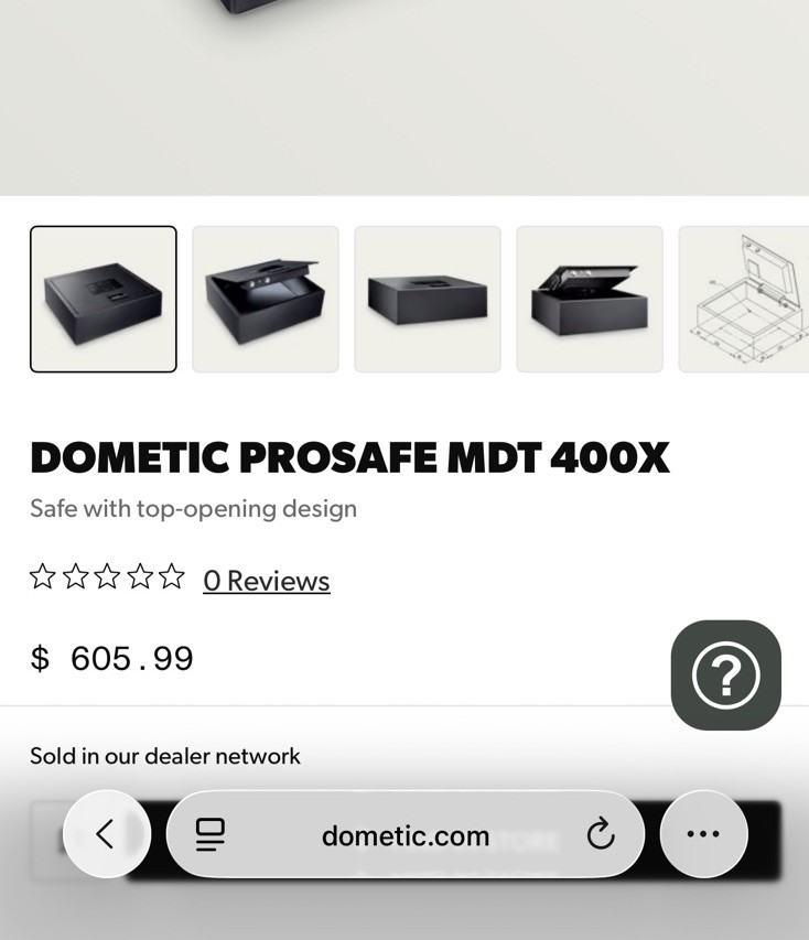 New Dometic ProSafe MDT 400X Electronic Safe