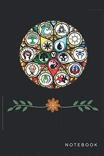 Notebook: Magic Gathering Guild Stained Glass for Magic Lover