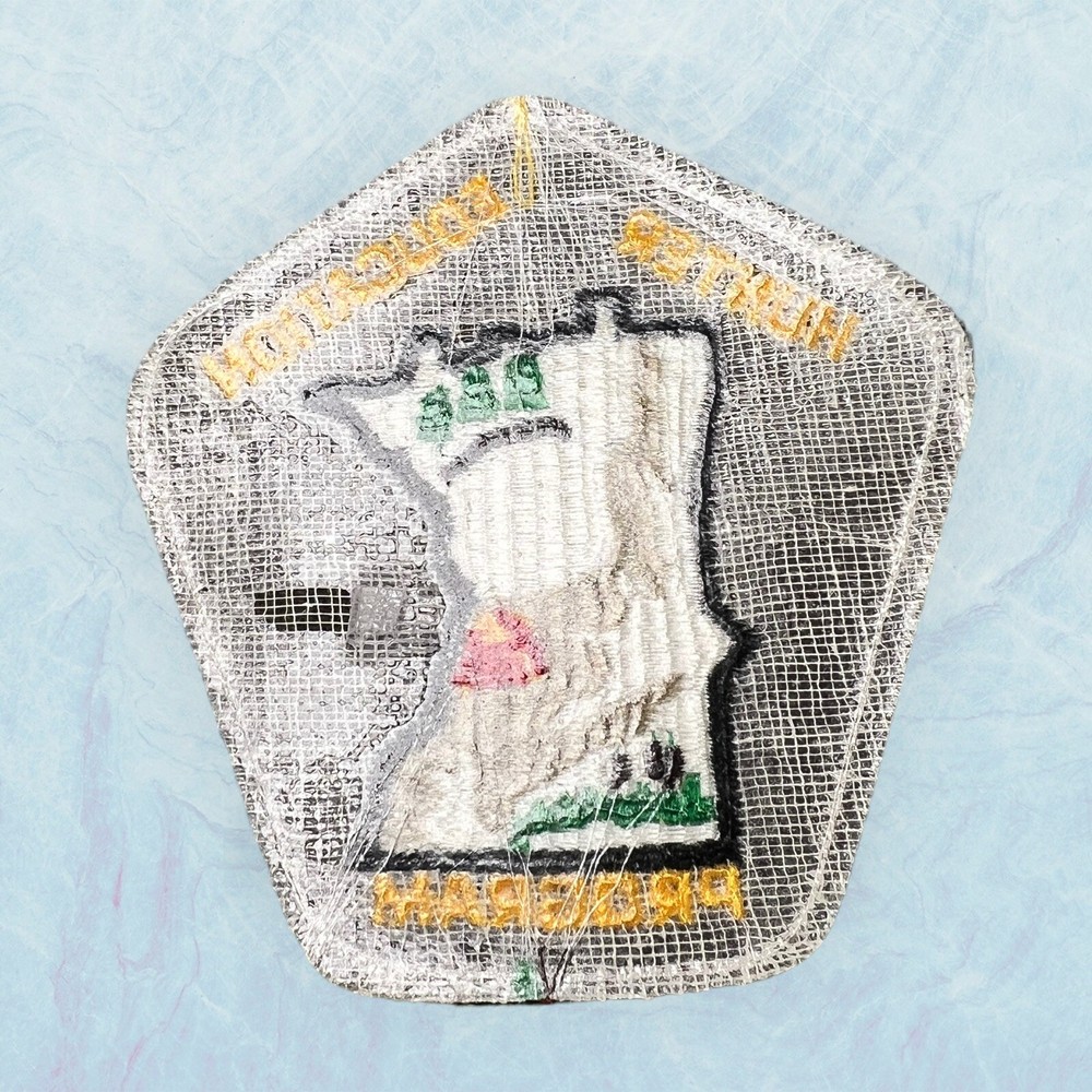 Vintage HUNTER EDUCATION PROGRAM Embroidered Uniform jacket Patch 4.25”