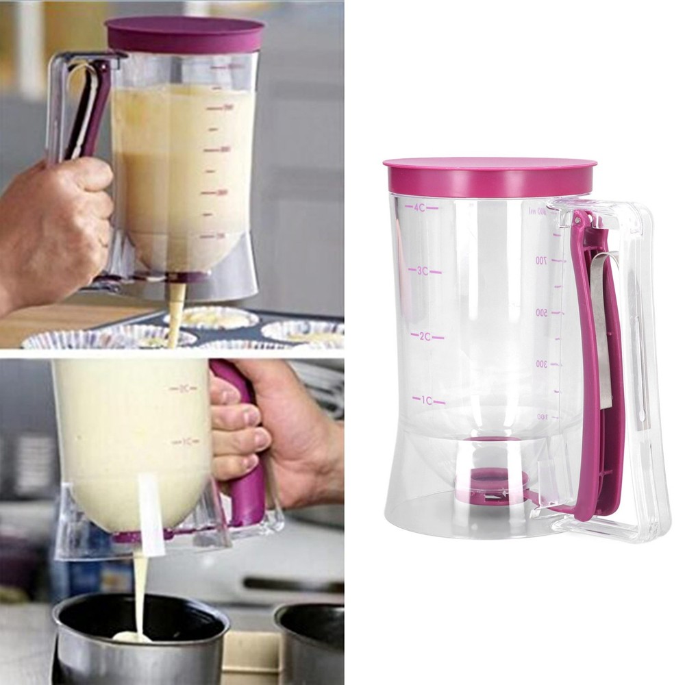 900ml Batter Dispenser Cupcake Pancake Muffin Kitchen Measuring Baking Mix Tools
