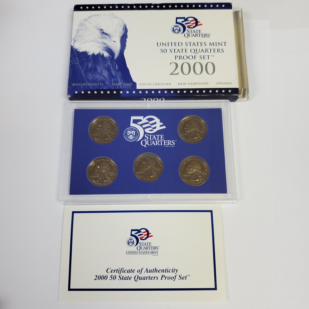 2000 us mint quarter proof set