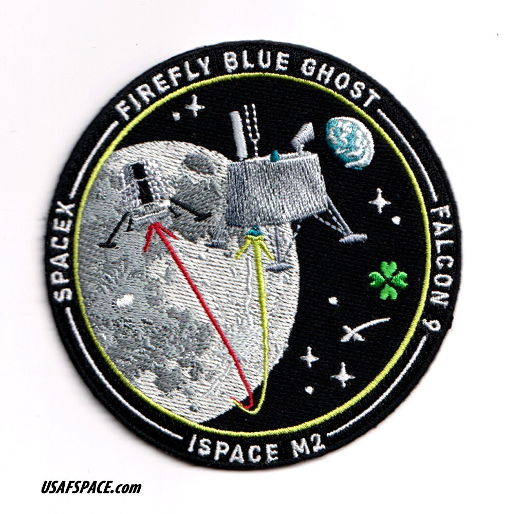 Authentic FIREFLY BLUE GHOST -SPACEX FALCON-9- Launch SATELLITE Employee PATCH